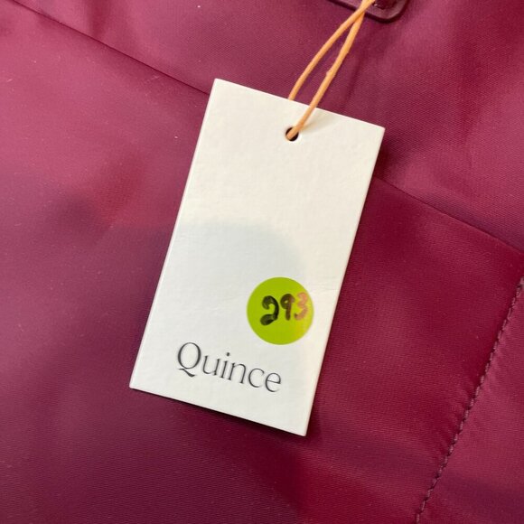 Quince Revive Nylon Large Tote New With Tags Burgundy - Picture 4 of 5
